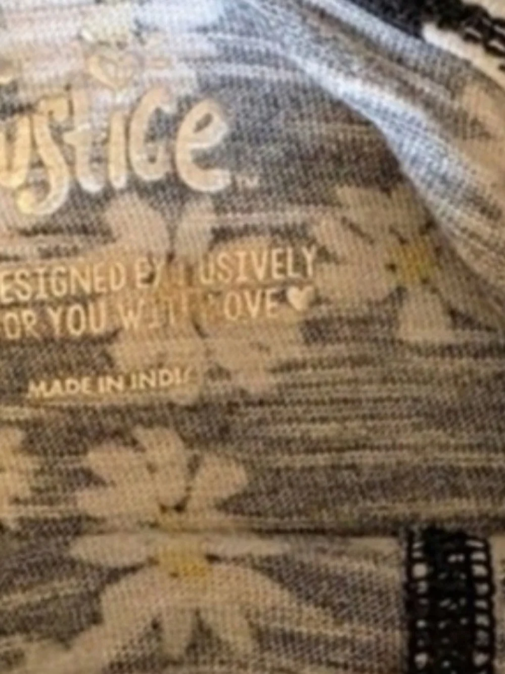 Justice Black Daisy Button-Front Tank Top